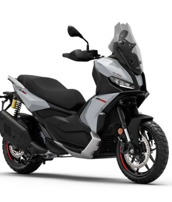 2027 Aprilia SR GT 400، خاکستری غبارآلود