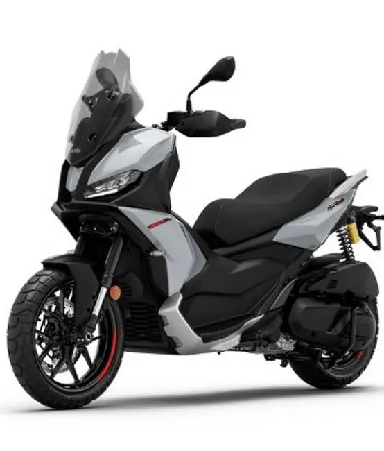 2027 Aprilia SR GT 400، خاکستری غبارآلود
