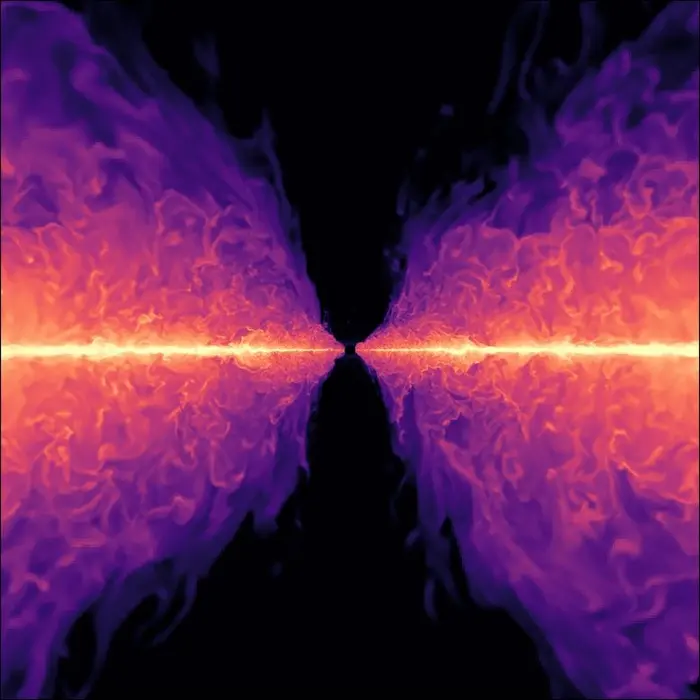 برش مقطعی سیاه‌چاله در انباشت