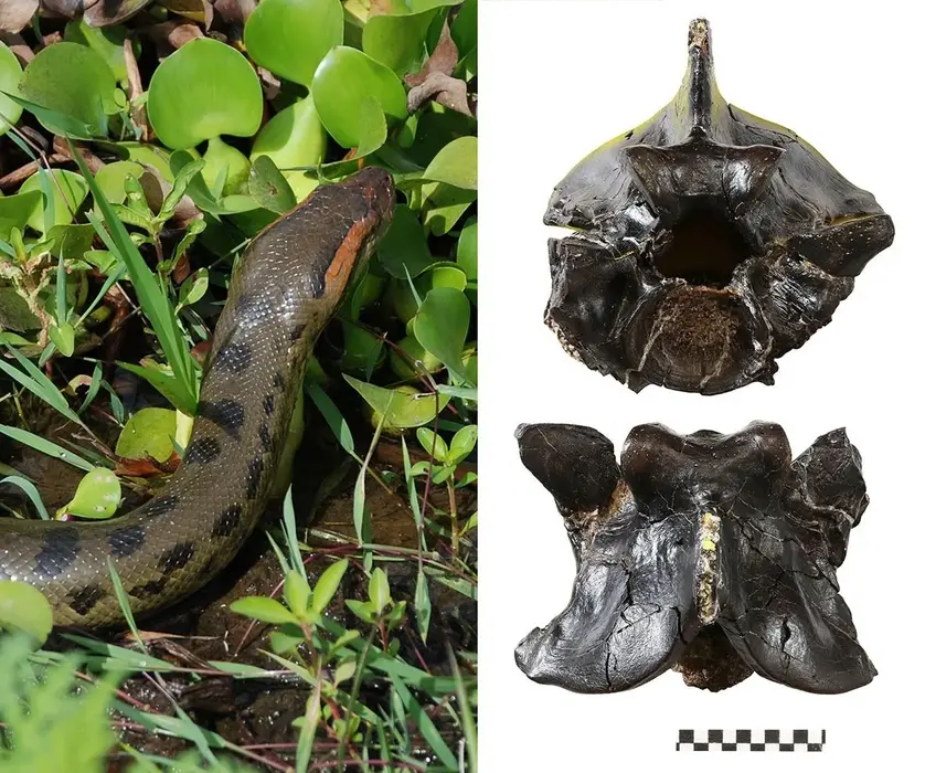 آناکوندا و فسیل آناکوندا