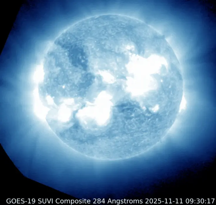 انیمیشن GIF از فوران خورشیدی X5.1