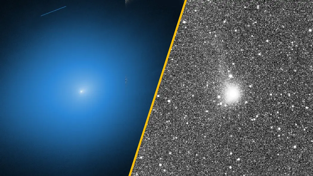 دو تصویر مبهم تلسکوپی از شهابسنگ میانستارهای 3I/ATLAS
